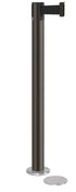 Contempo Magnetic Retractable Belt Stanchion - SB - Statuary Bronze - 5.5" Carpet Magnetic