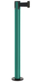 Contempo Permanent Retractable Belt Stanchion - CS - Custom - Black Permanent
