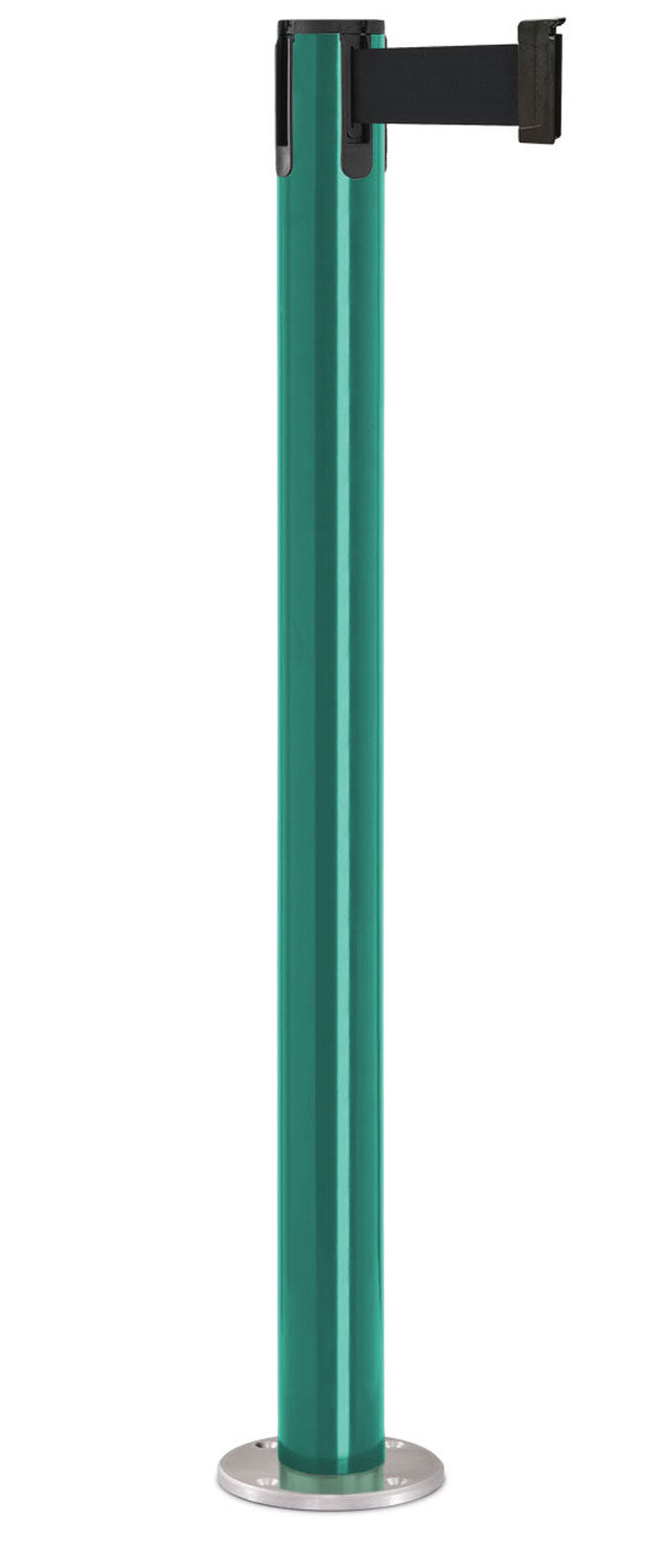 Contempo Permanent Retractable Belt Stanchion - CS - Custom - Satin Permanent