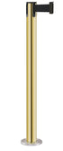 Contempo Permanent Retractable Belt Stanchion - GD - Gold - Satin Permanent