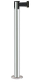 Contempo Permanent Retractable Belt Stanchion - PO - Polished Stainless - Satin Permanent