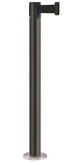 Contempo Permanent Retractable Belt Stanchion - SB - Statuary Bronze - Satin Permanent