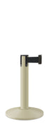 Contempo Exhibit Post | 24 in Retractable Belt Stanchion - PS - Pacific Sand - 14" Galvanized Sloped