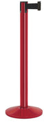 Contempo Portable Retractable Belt Stanchion - TR - Torch Red - 14" Galvanized Sloped