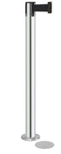 Contempo Magnetic Retractable Belt Stanchion - CL - Chrome - 5.5" Heavy Magnetic