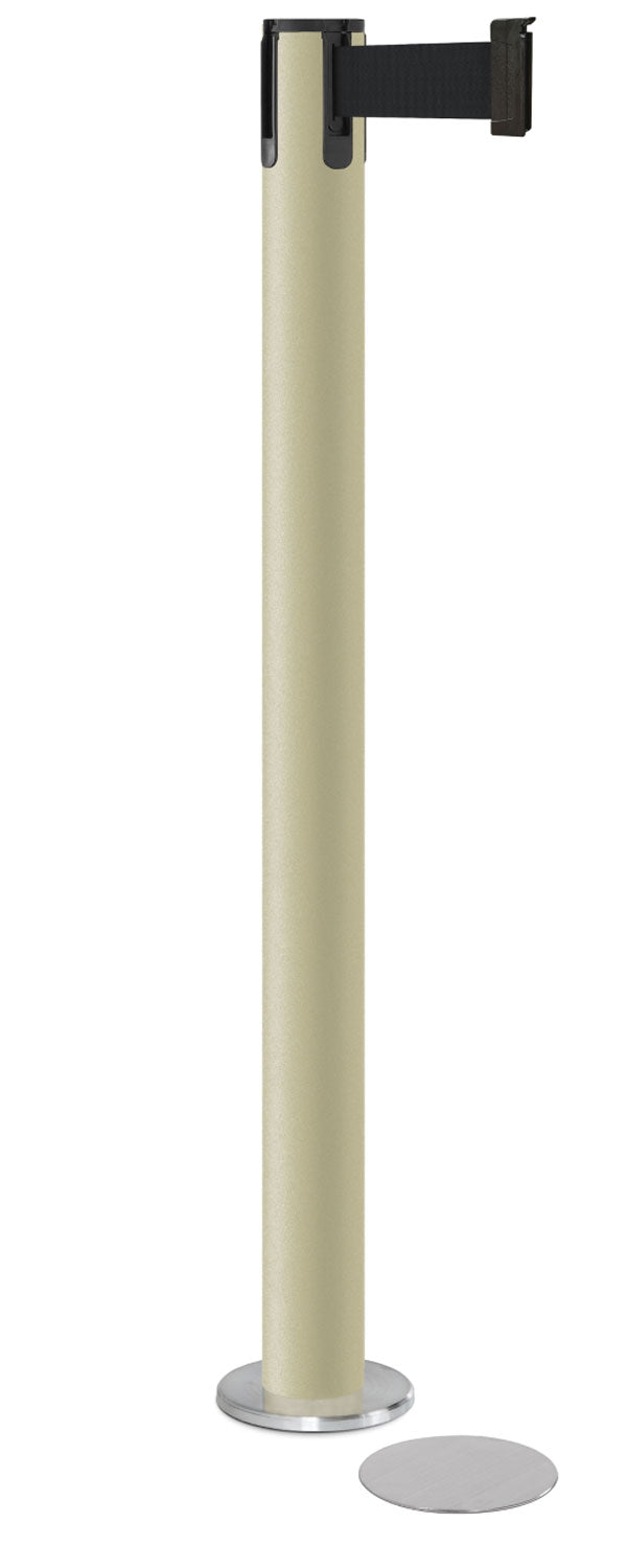 Contempo Magnetic Retractable Belt Stanchion - PS - Pacific Sand - 5.5" Heavy Magnetic