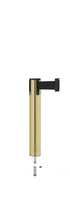 Contempo Exhibit Post | 24 in Retractable Belt Stanchion - BG - Brushed Gold - Pin Socket