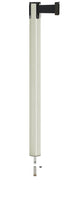 Contempo Removable Retractable Belt Stanchion - LW - Lavi White - Pin Socket