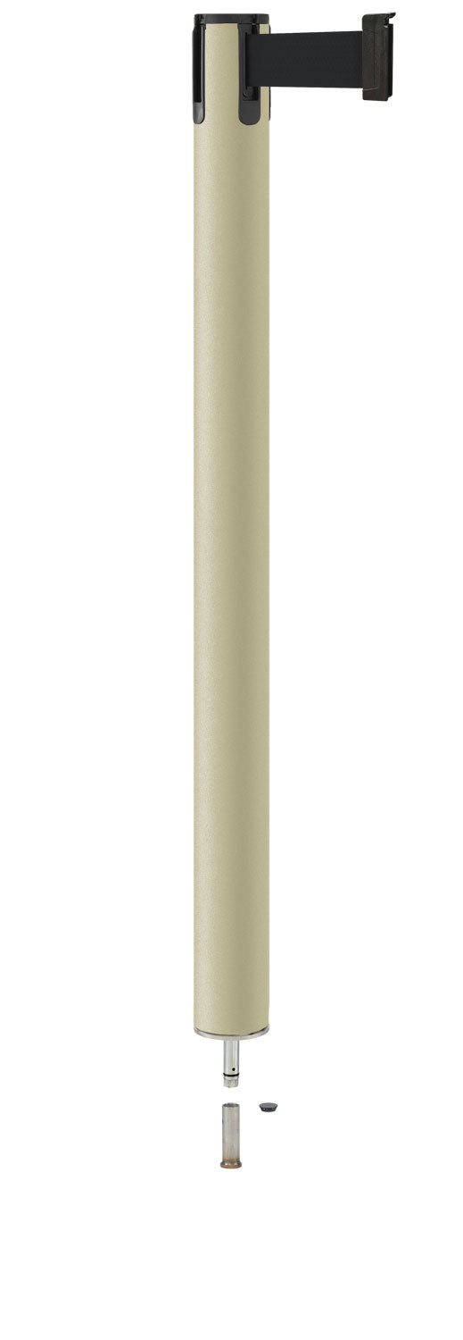 Contempo Removable Retractable Belt Stanchion - PS - Pacific Sand - Pin Socket