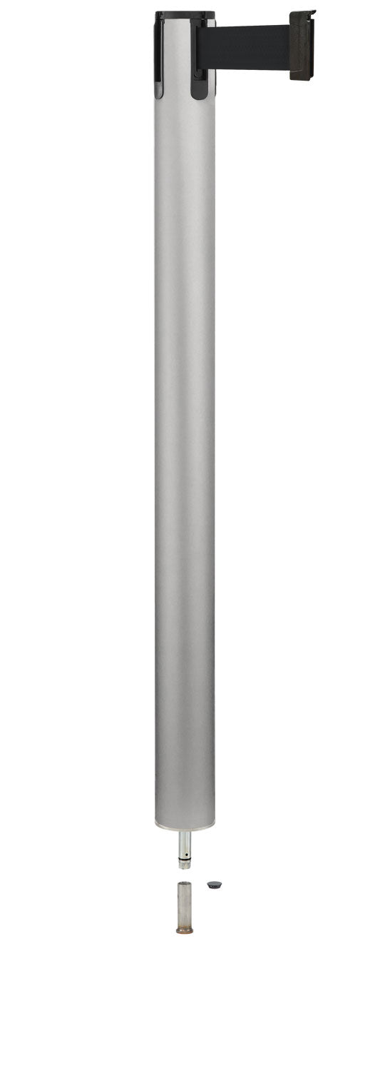 Contempo Removable Retractable Belt Stanchion - SA - Satin - Pin Socket