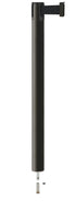 Contempo Removable Retractable Belt Stanchion - WB - Wrinkle Black - Pin Socket