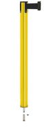 Contempo Removable Retractable Belt Stanchion - YL - Yellow - Pin Socket