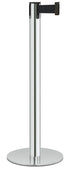 Contempo Portable Retractable Belt Stanchion - PO - Polished Stainless - 14.5" Slim
