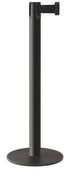 Contempo Portable Retractable Belt Stanchion - WB - Wrinkle Black - 14.5" Slim