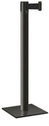 Contempo Portable Retractable Belt Stanchion - WB - Wrinkle Black - Square