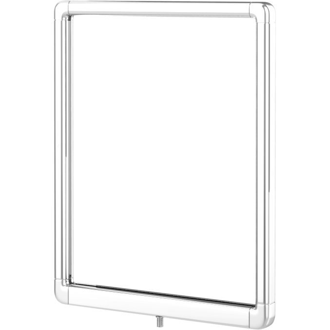 Designer Series screw-in sign frame, 11 x 14 polished chrome