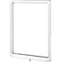 Designer Series screw-in sign frame, 11 x 14 polished chrome