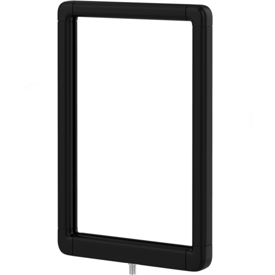 Designer Series screw-in sign frame, 7 x 11 smooth black