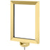 Classic post sign frame 8.5 x 11 in polished brass plated finish