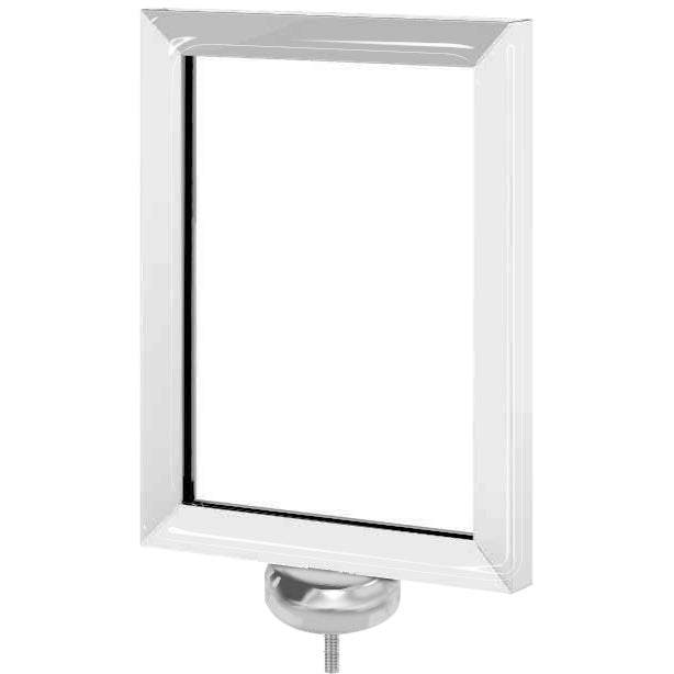 Classic post sign frame 8.5 x 11 in polished stainless steel