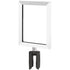 Heavy duty 8.5 x 11 sign frame kit in polished chrome with universal post adapter