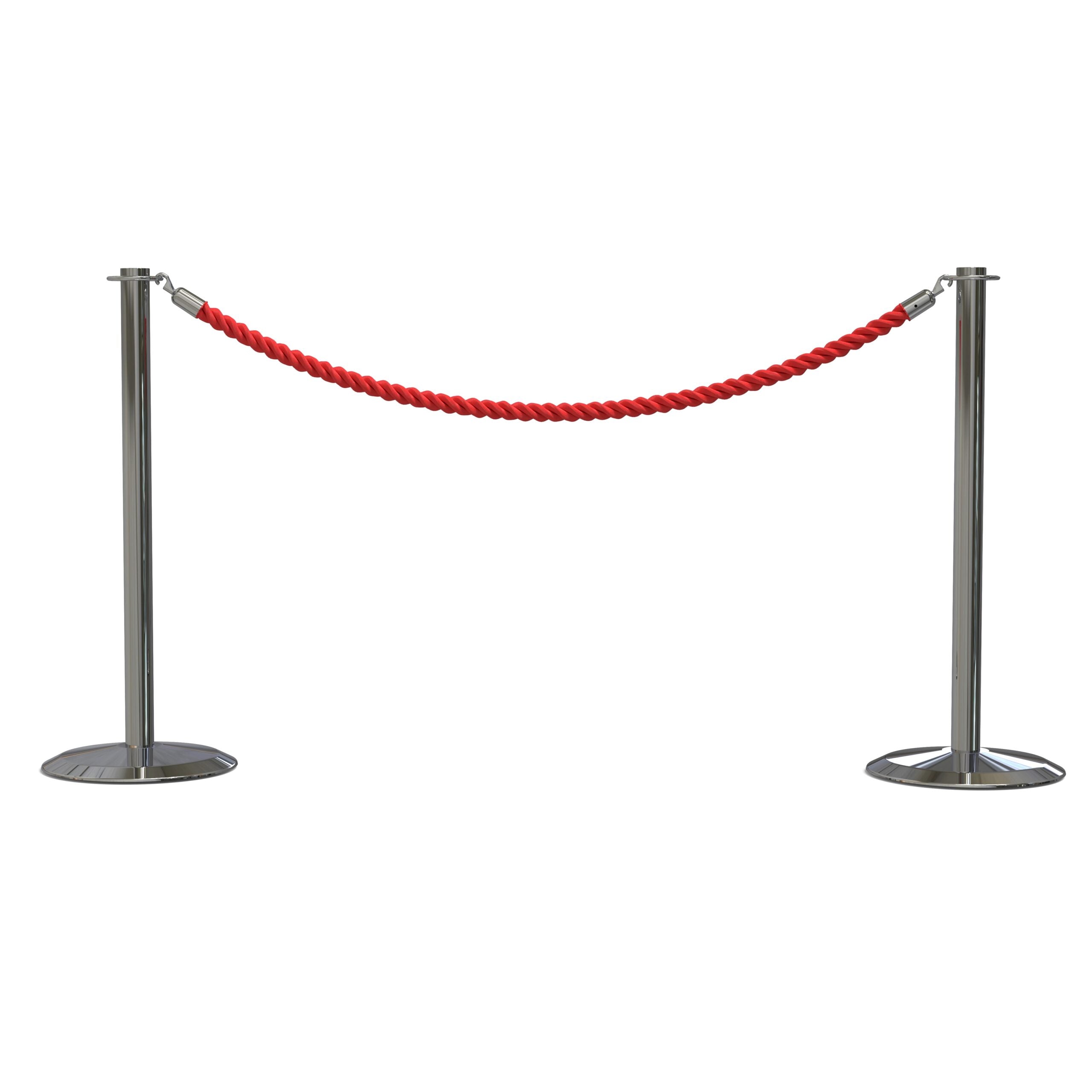 Lawrence Contemporary Post & Rope Stanchion Twin Pack