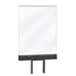 Acrylic Post-Top Sign Clip | Frameless - MB - Matte Black - No insert (frame only)