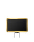 Adjustable Angle Stanchion Signs | Swivel Post-Top - GD - Gold - 7 x 11 · Horizontal · Closed frame