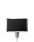 Stanchion Signs for Traditional Posts | Drum Mount - CL - Chrome - 7 x 11 · Horizontal · Slotted