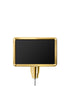 Stanchion Signs for Traditional Posts | Drum Mount - GD - Gold - 7 x 11 · Horizontal · Slotted
