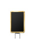 Adjustable Angle Stanchion Signs | Swivel Post-Top - GD - Gold - 7 x 11 · Vertical · Closed frame