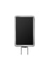 Adjustable Angle Stanchion Signs | Swivel Post-Top - SA - Satin Aluminum - 7 x 11 · Vertical · Closed frame