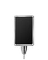 Stanchion Signs for Traditional Posts | Drum Mount - CL - Chrome - 7 x 11 · Vertical · Slotted