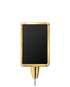Stanchion Signs for Traditional Posts | Drum Mount - GD - Gold - 7 x 11 · Vertical · Slotted