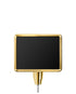 Stanchion Signs for Traditional Posts | Drum Mount - GD - Gold - 8.5 x 11 · Horizontal · Closed frame