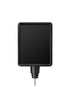 Stanchion Signs for Traditional Posts | Drum Mount - MB - Matte Black - 8.5 x 11 · Vertical · Closed frame