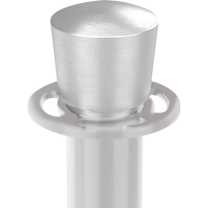 Close-up of the urn top and smooth-edged universal rope ring