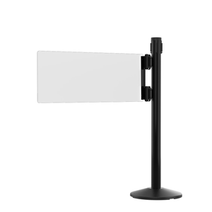Stanchion Swing Gate Black – Black Aluminum – Left/Right Mount