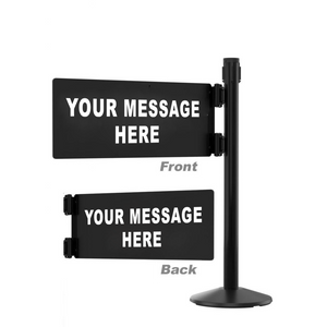 Stanchion Swing Gate Black – Black Aluminum – Left/Right Mount
