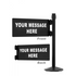 Stanchion Swing Gate Black – Black Aluminum – Left/Right Mount
