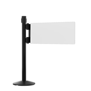 Stanchion Swing Gate Black – Black Aluminum – Left/Right Mount