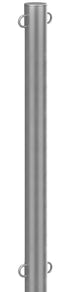 ST620D stainless steel loop post, two loops, dual line