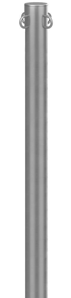 ST640 stainless steel loop post, four loops, single line
