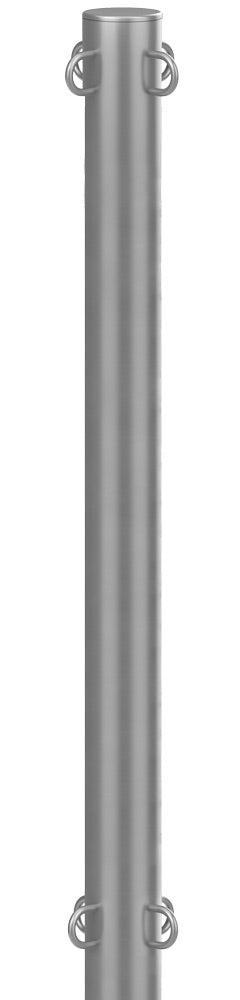 ST640D stainless steel loop post, four loops, dual line