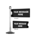 Stanchion Swing Gate – POLISHED Aluminum – Left/Right Mount