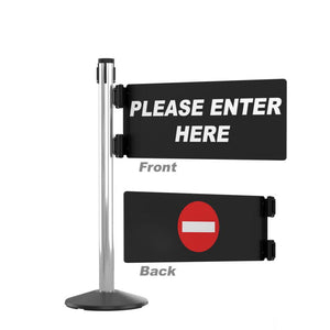 Stanchion Swing Gate – POLISHED Aluminum – Left/Right Mount
