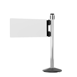 Stanchion Swing Gate – POLISHED Aluminum – Left/Right Mount