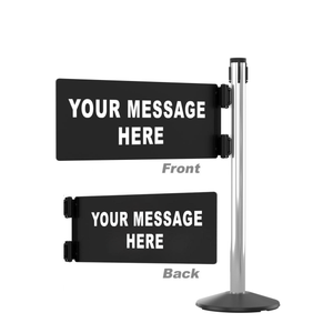 Stanchion Swing Gate – POLISHED Aluminum – Left/Right Mount