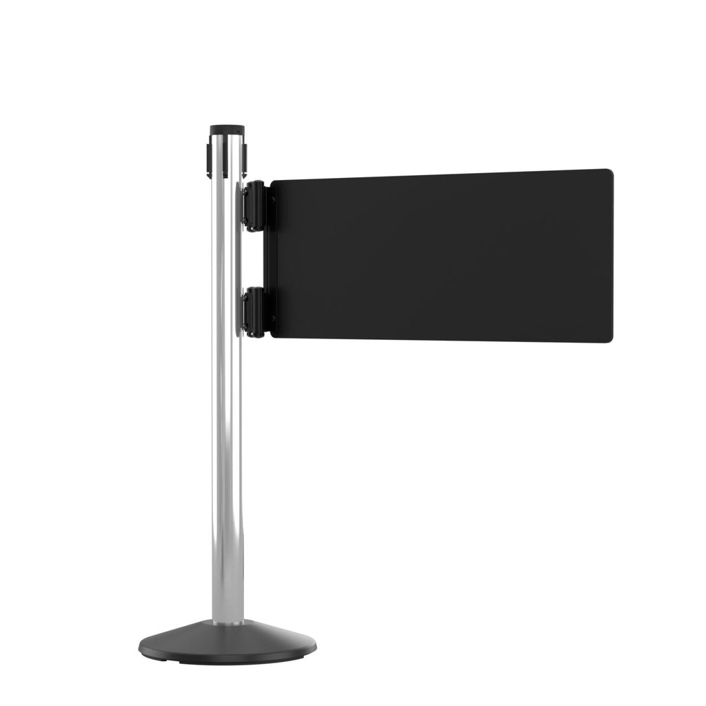 Stanchion Swing Gate – POLISHED Aluminum – Left/Right Mount