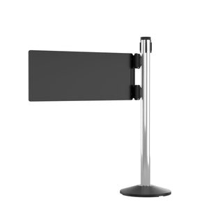 Stanchion Swing Gate – POLISHED Aluminum – Left/Right Mount